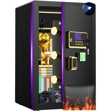 TNTANTS 5.3 Large Safe Box, Digital Keypad Home Security Safe With Smart Alarm System Interior Safe Lock Box, for Valuables Spy Gadgets - TNTANTS